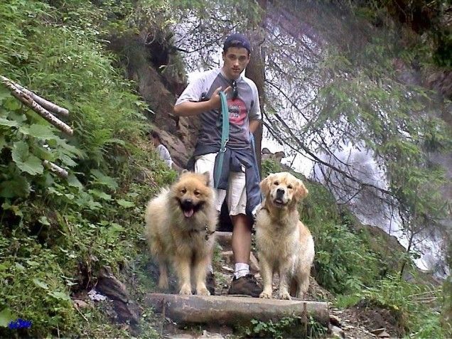 Osttirol Juli 2004: Der Wasserfall ist uns nicht ganz geheuer